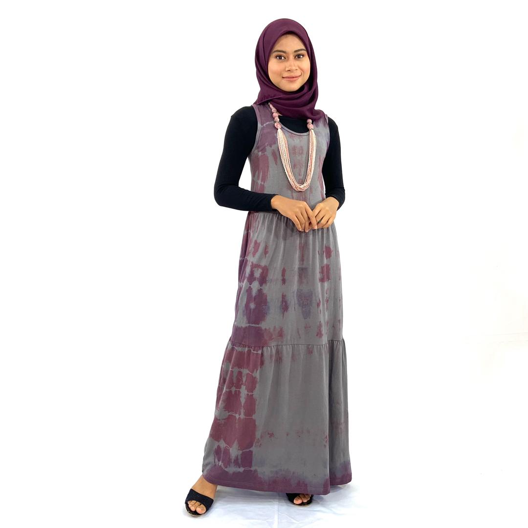 SLEEVELESS DRESS BATIK TIE & DYE