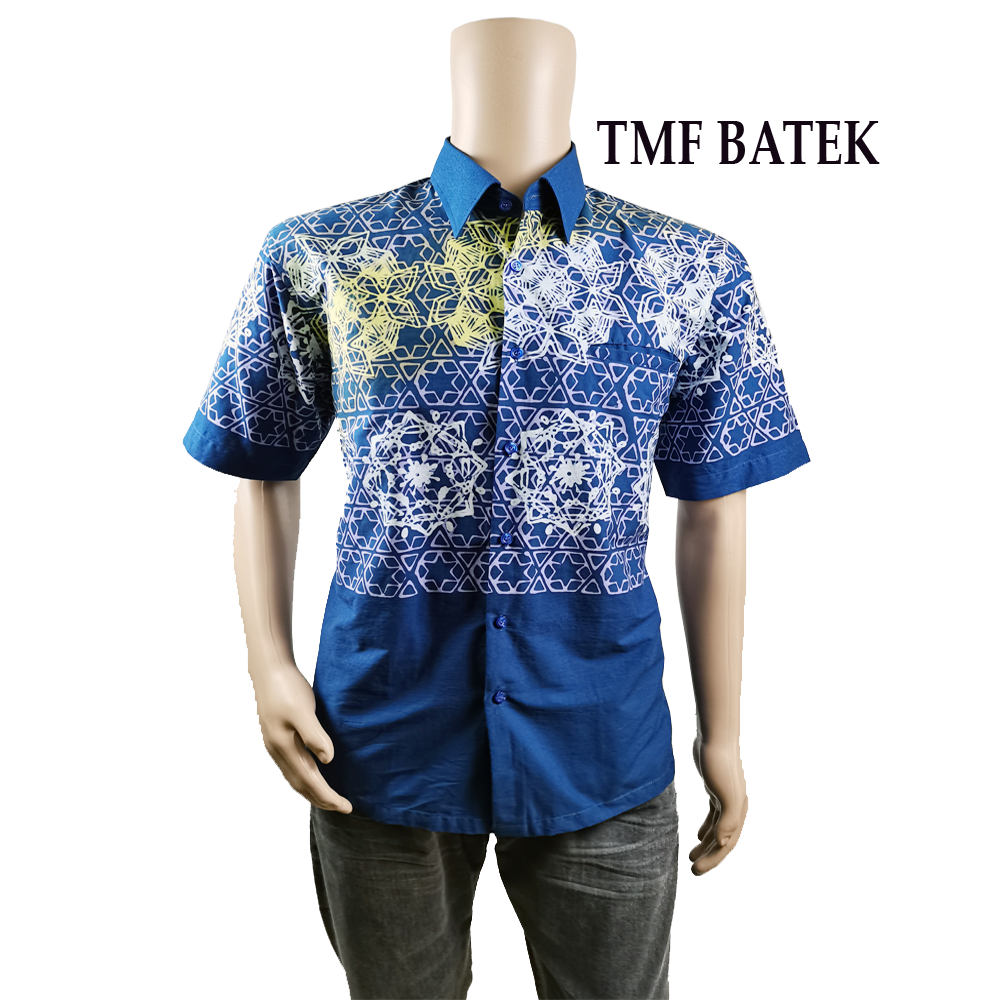 (PRE-ORDER 877) KEMEJA BATIK TMF LENGAN PENDEK SLIM FIT