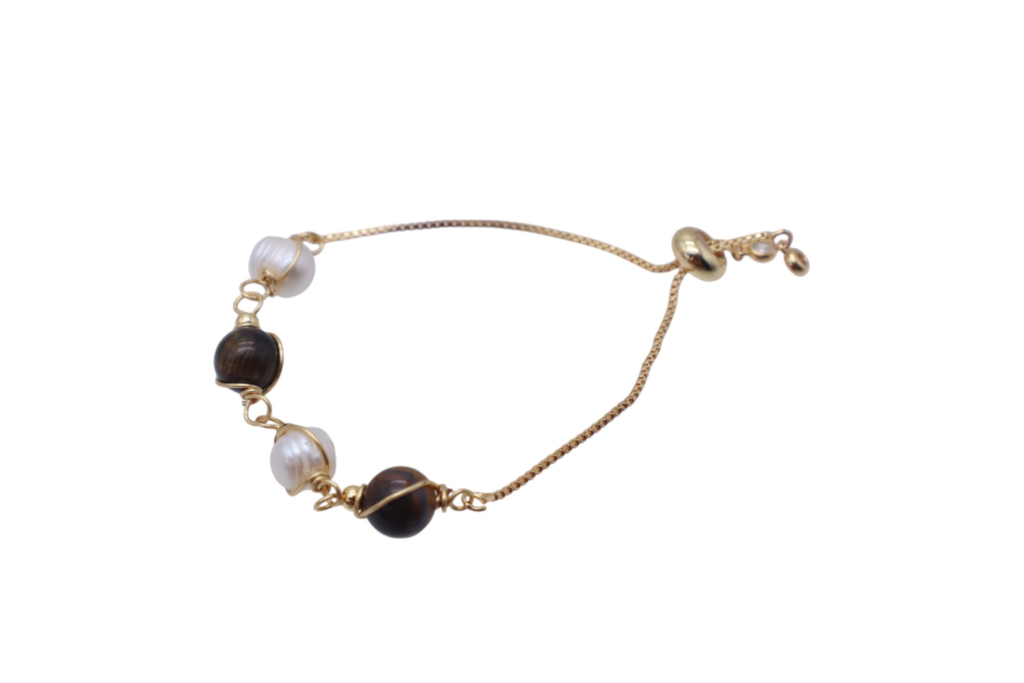 PURE PEARL AND PRECIOUS STONE BRACELET