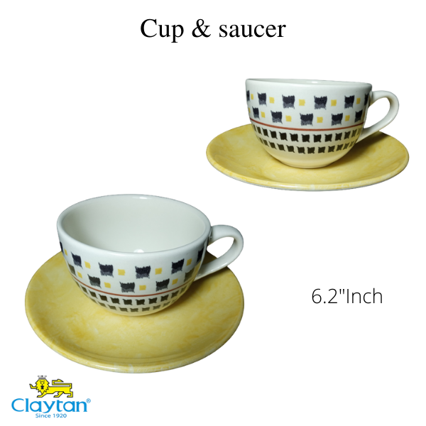 CUP & SAUCER CLAYTAN DINNER SET