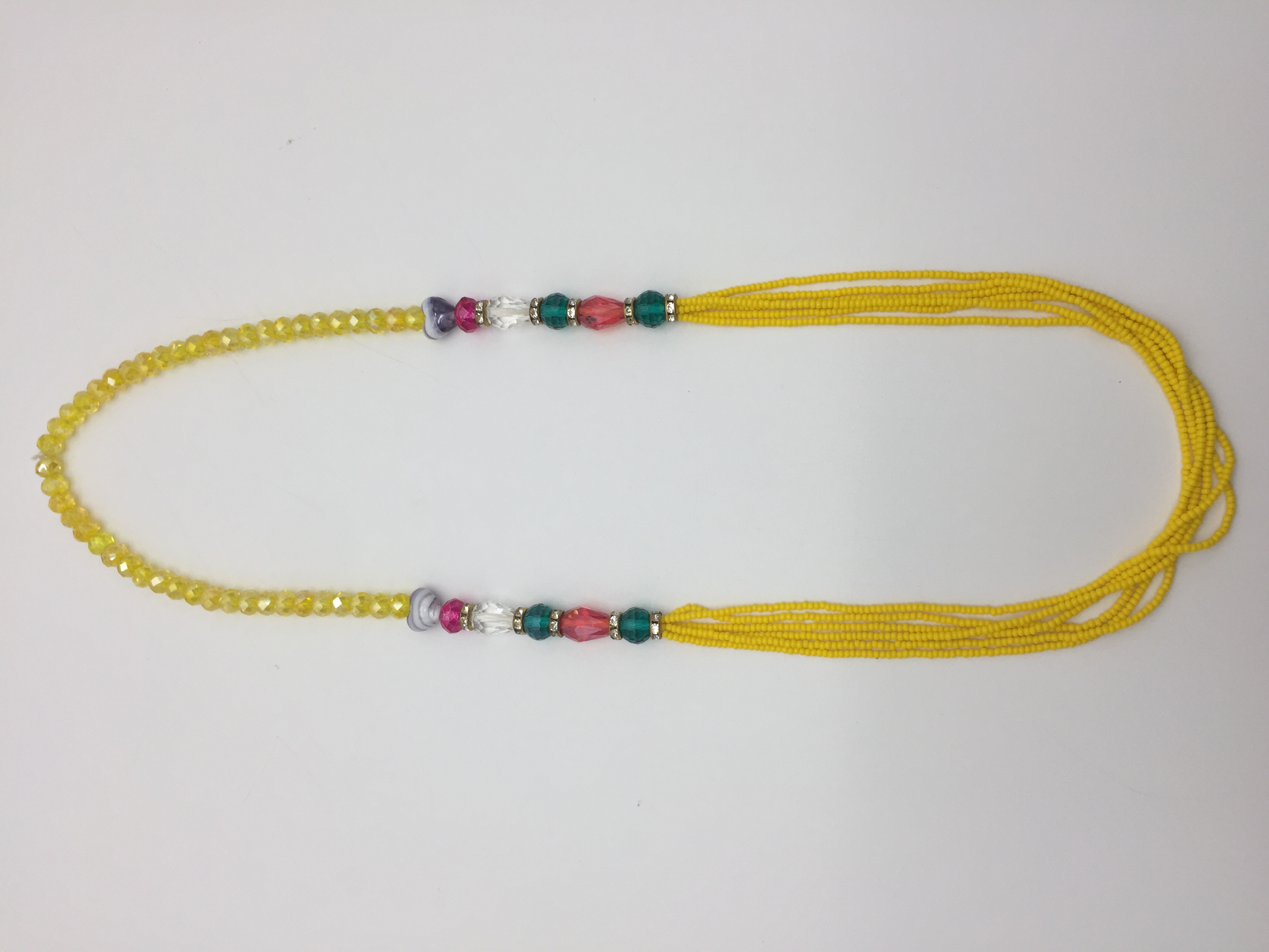 CRYSTAL JUNTAI YELLOW NECKLACE