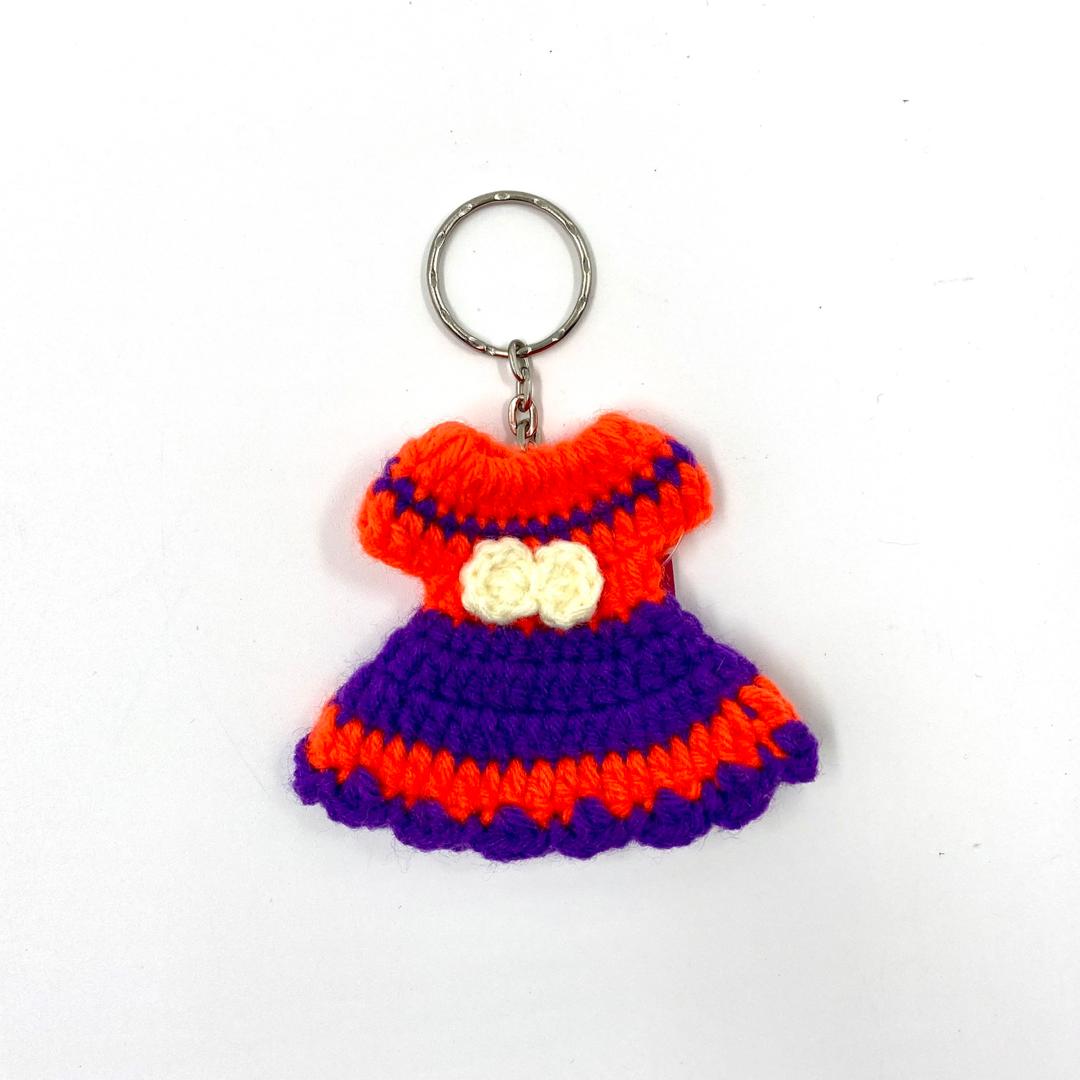 CROCHET GOWN KEY CHAIN