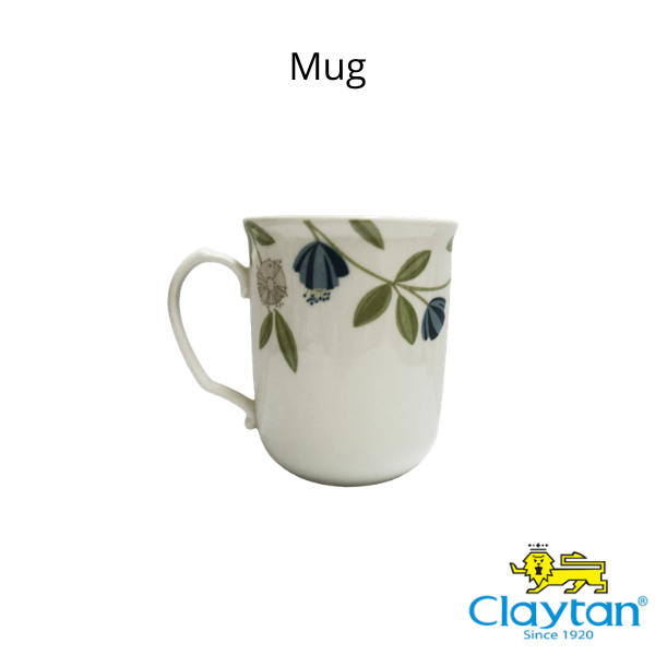 CLAYTAN - MUG ELEGANT FLORAL BORDER