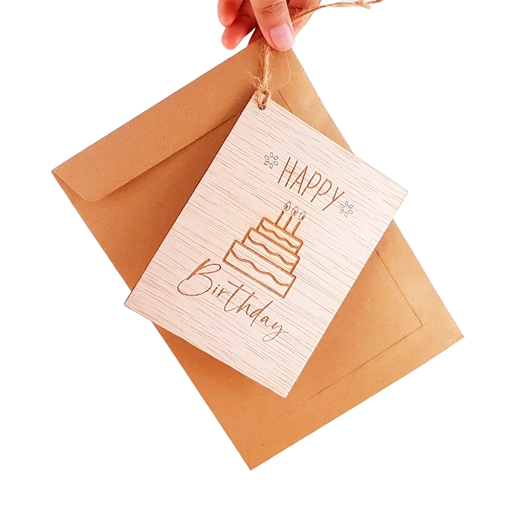 CUSTOM BIRTHDAY CARD ENGRAVE