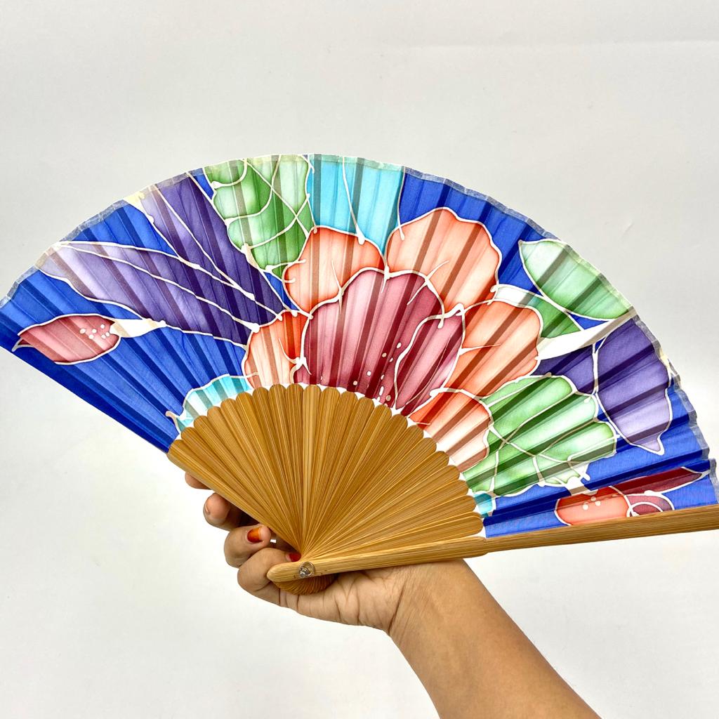 BATIK JAPANESE HAND FAN