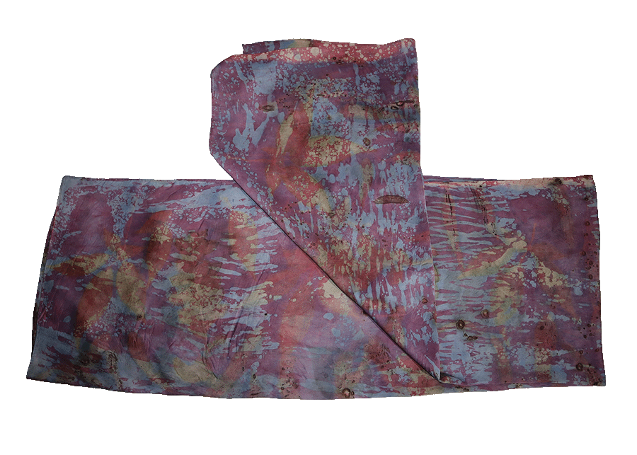 SATIN SHAWL ECO-PRINT (PRE-ORDER)