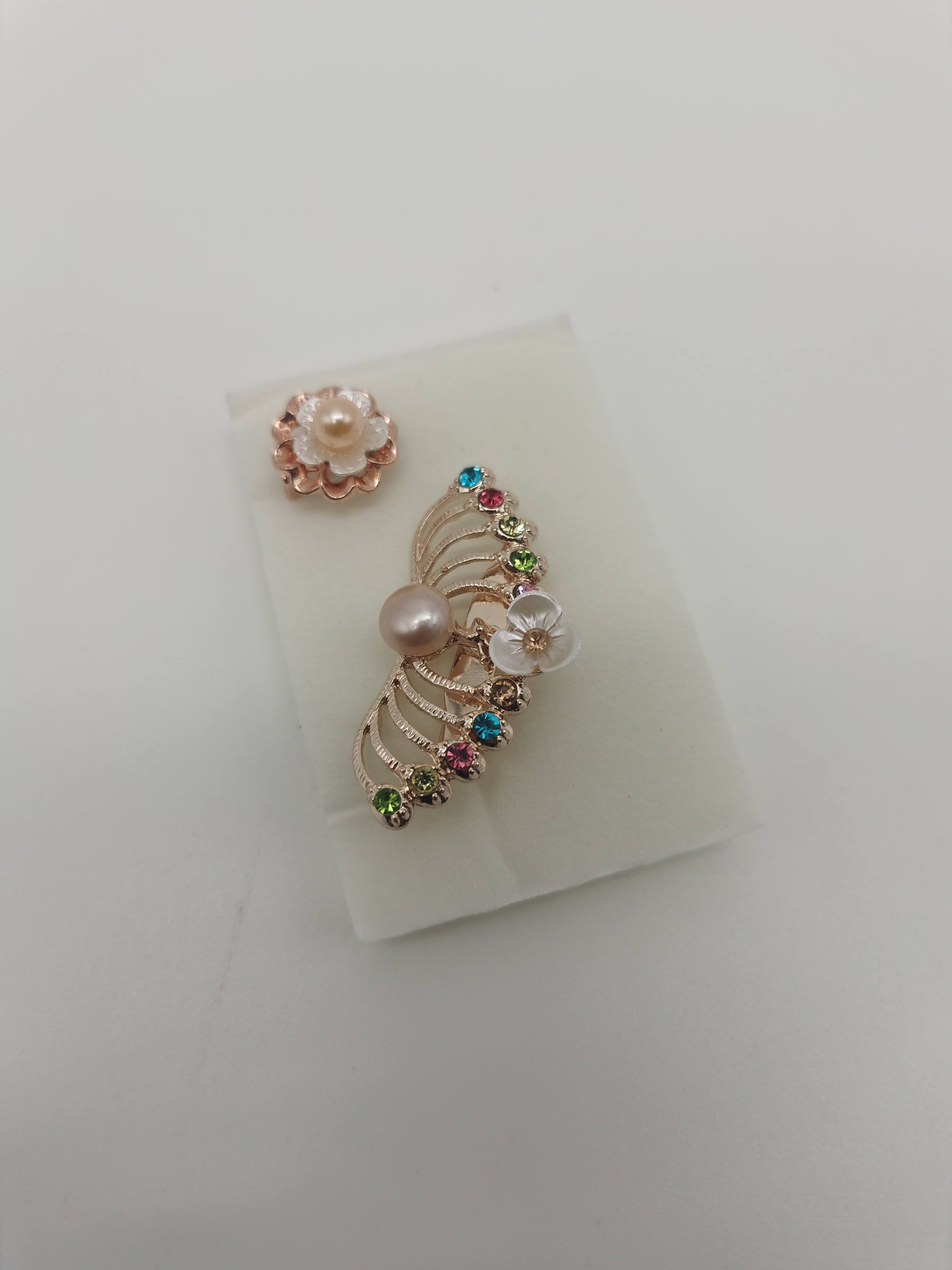 SET PIN WANITA MAHKOTA PEACH