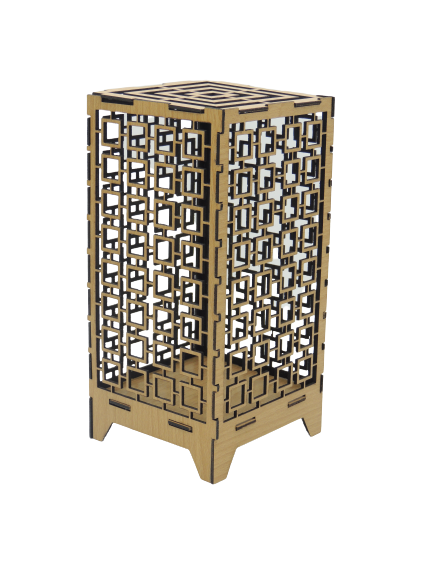 LAMPU MEJA FORMICA LASER CUT