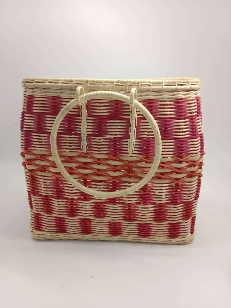 BAKUL ROTAN KEMASAN KULIT ROTAN