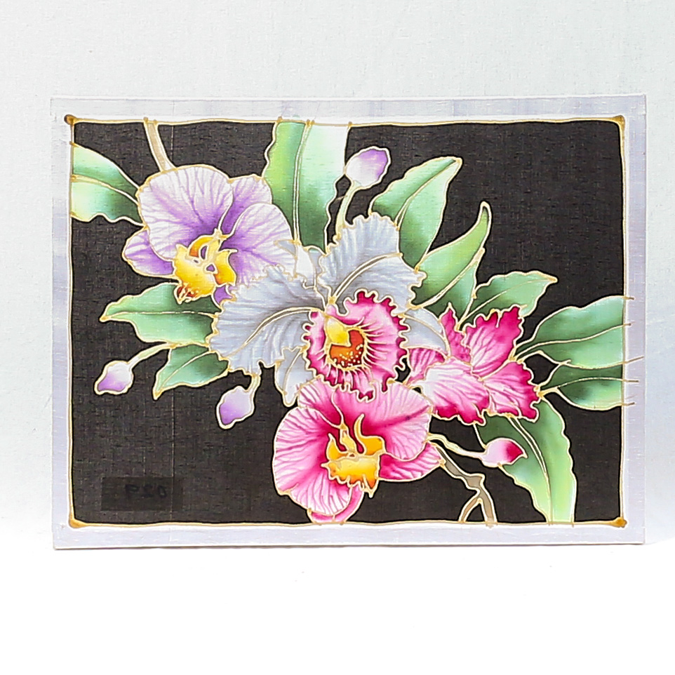 ORCHID 1  (BATIK PAINTING)