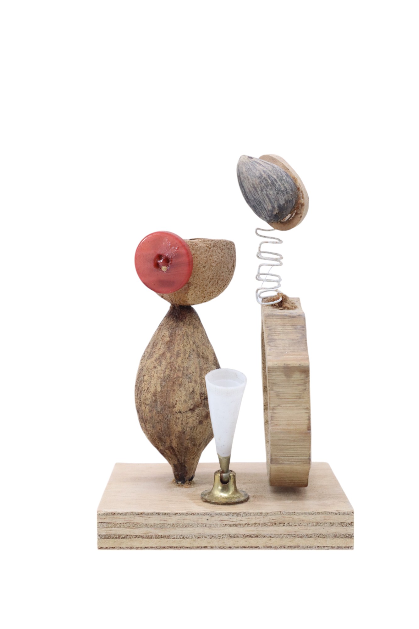 WOOD AND COCONUT SHELL ARCA