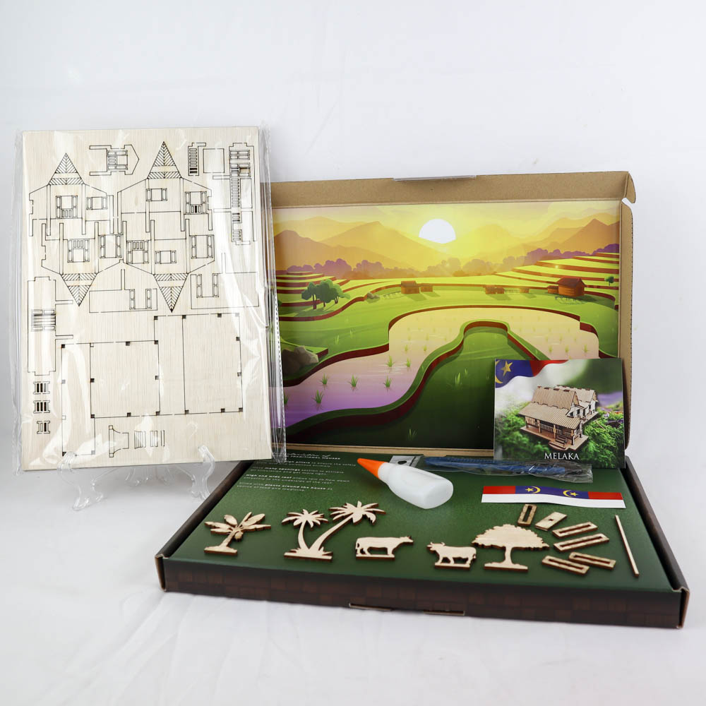 3D PUZZLE MALAYSIAN TRADISIONAL HOUSE (MELAKA)