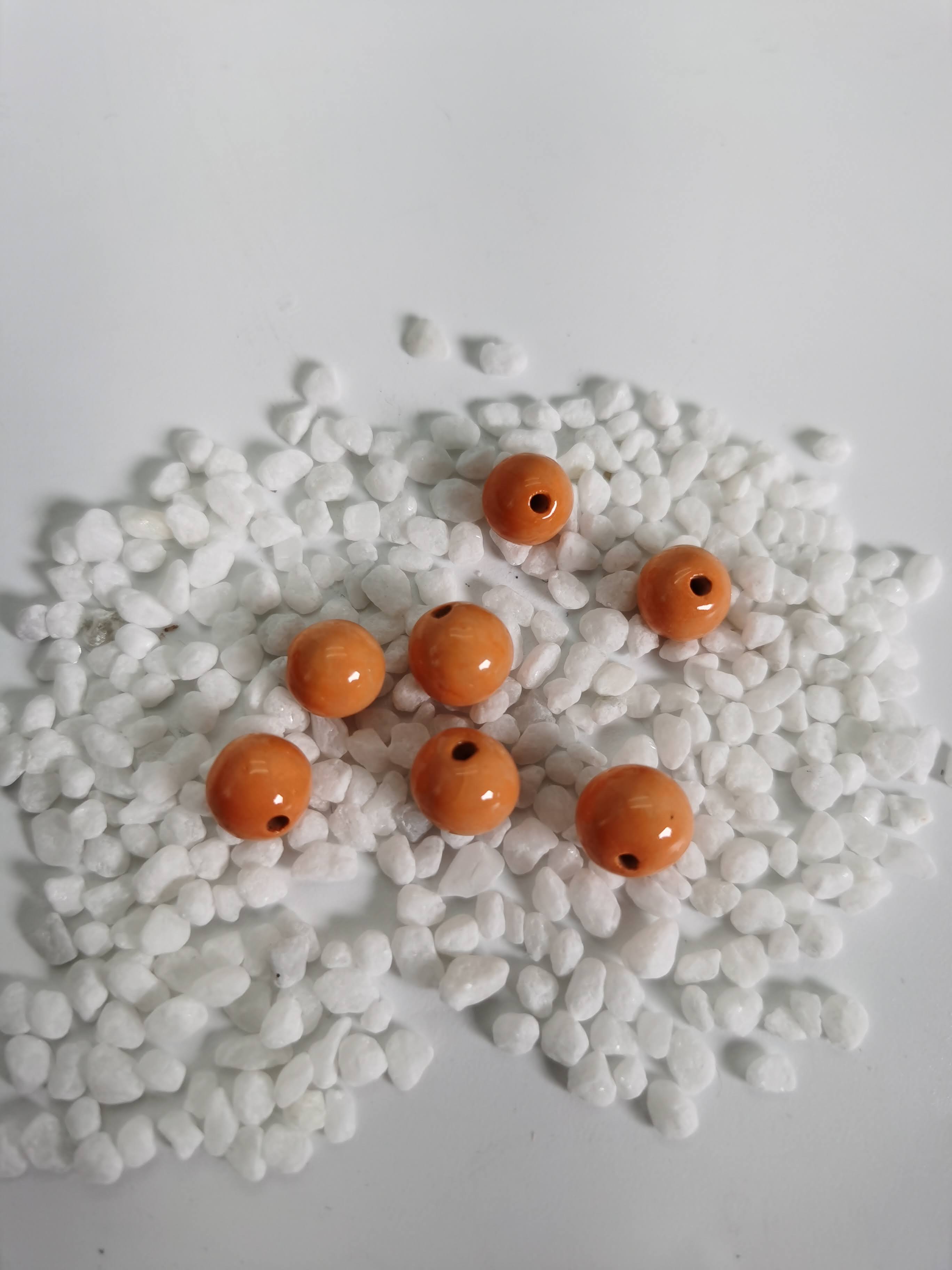 SCARLET IBIS CERAMIC BEADS