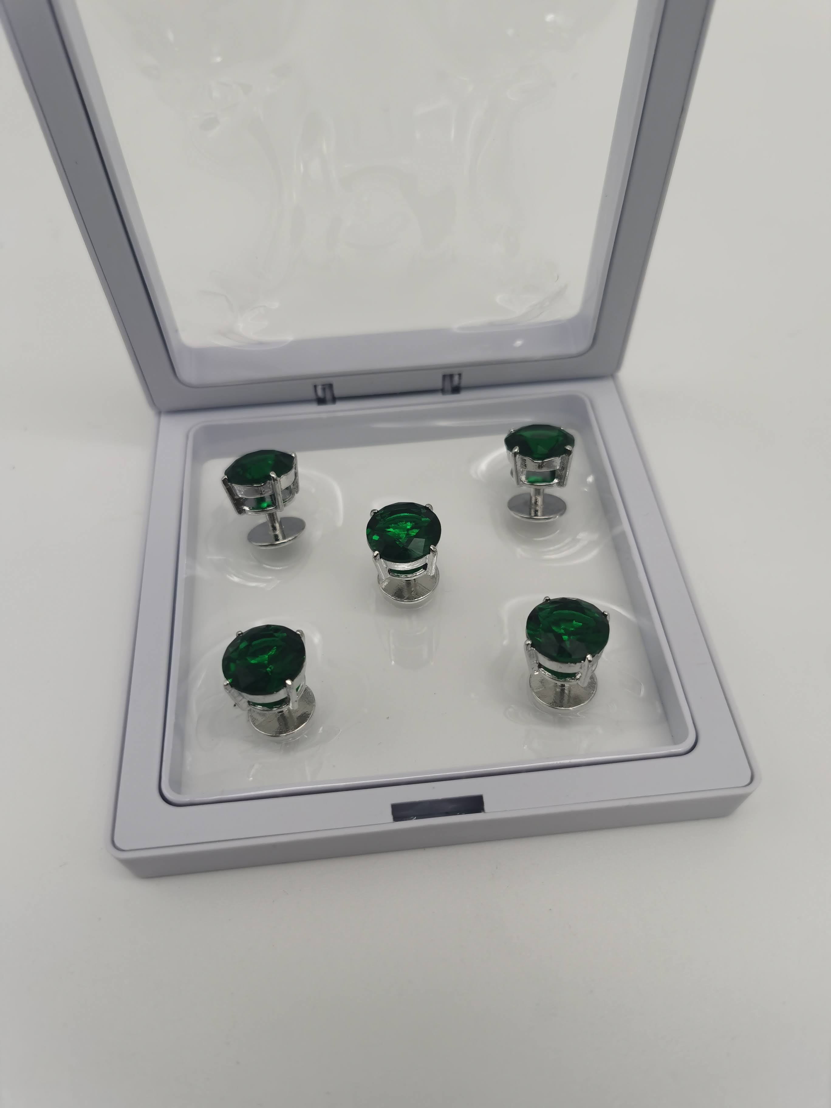 BUTANG BAJU MELAYU KRISTAL EMERALD GREEN