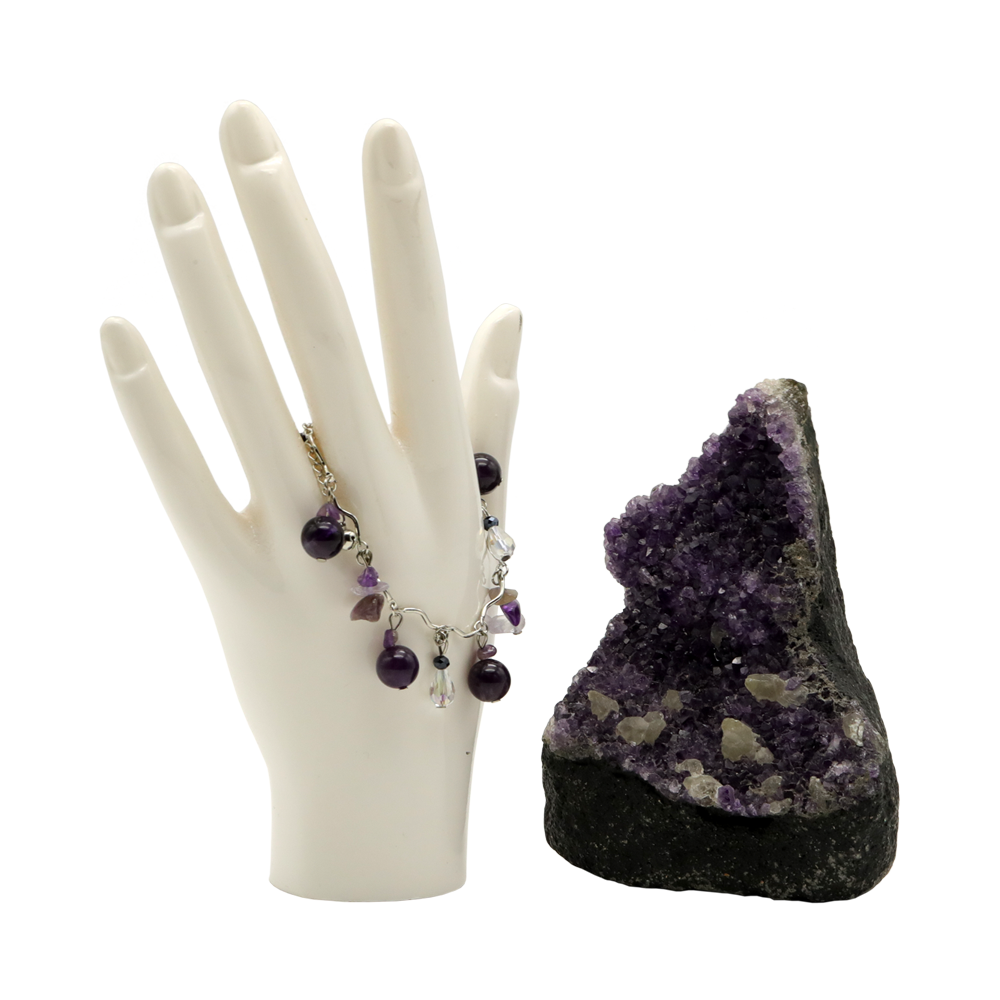 AMETHYST DANGLE BRACELET