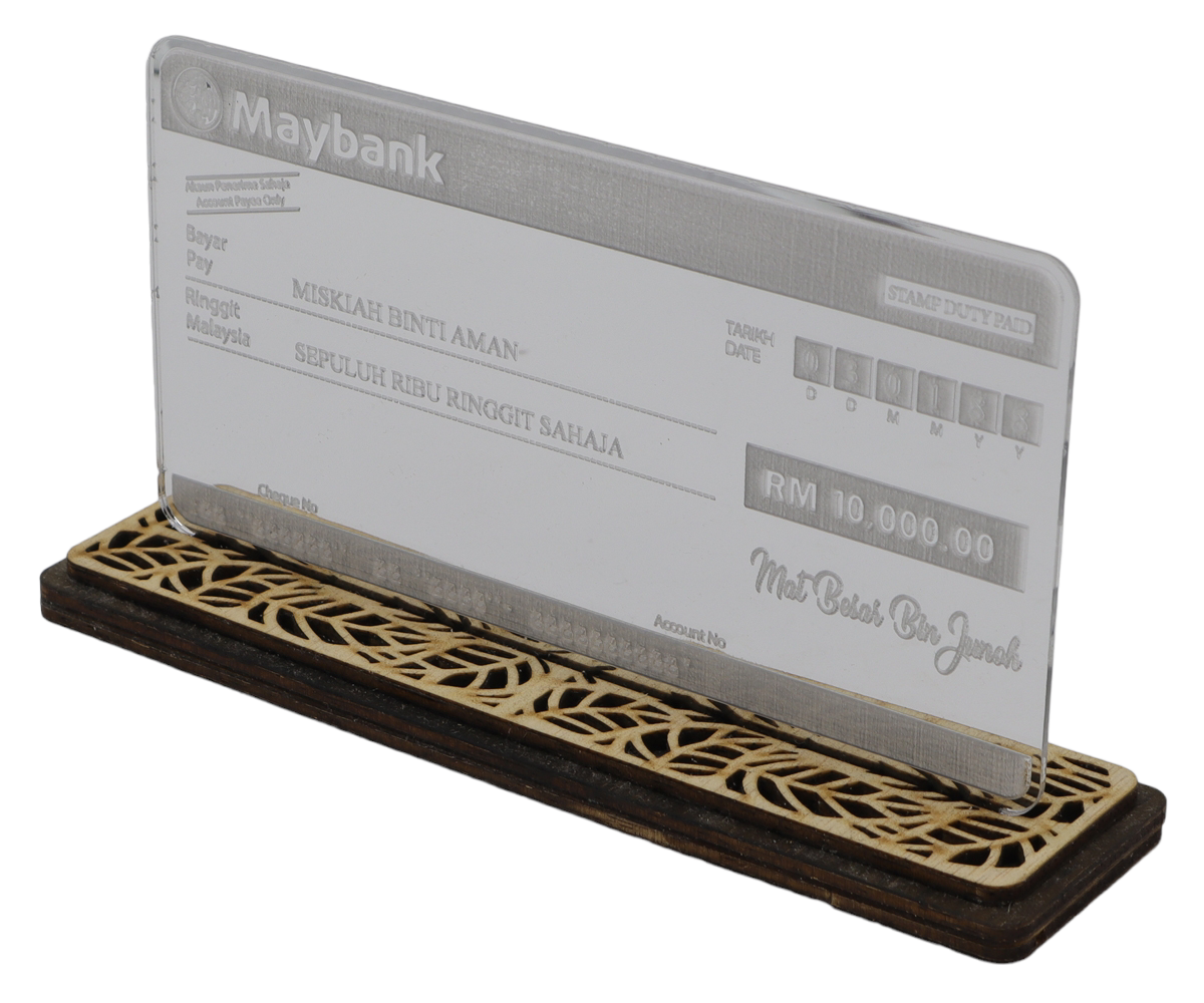 (PRE-ORDER) MOCK CHEQUE ACRYLIC