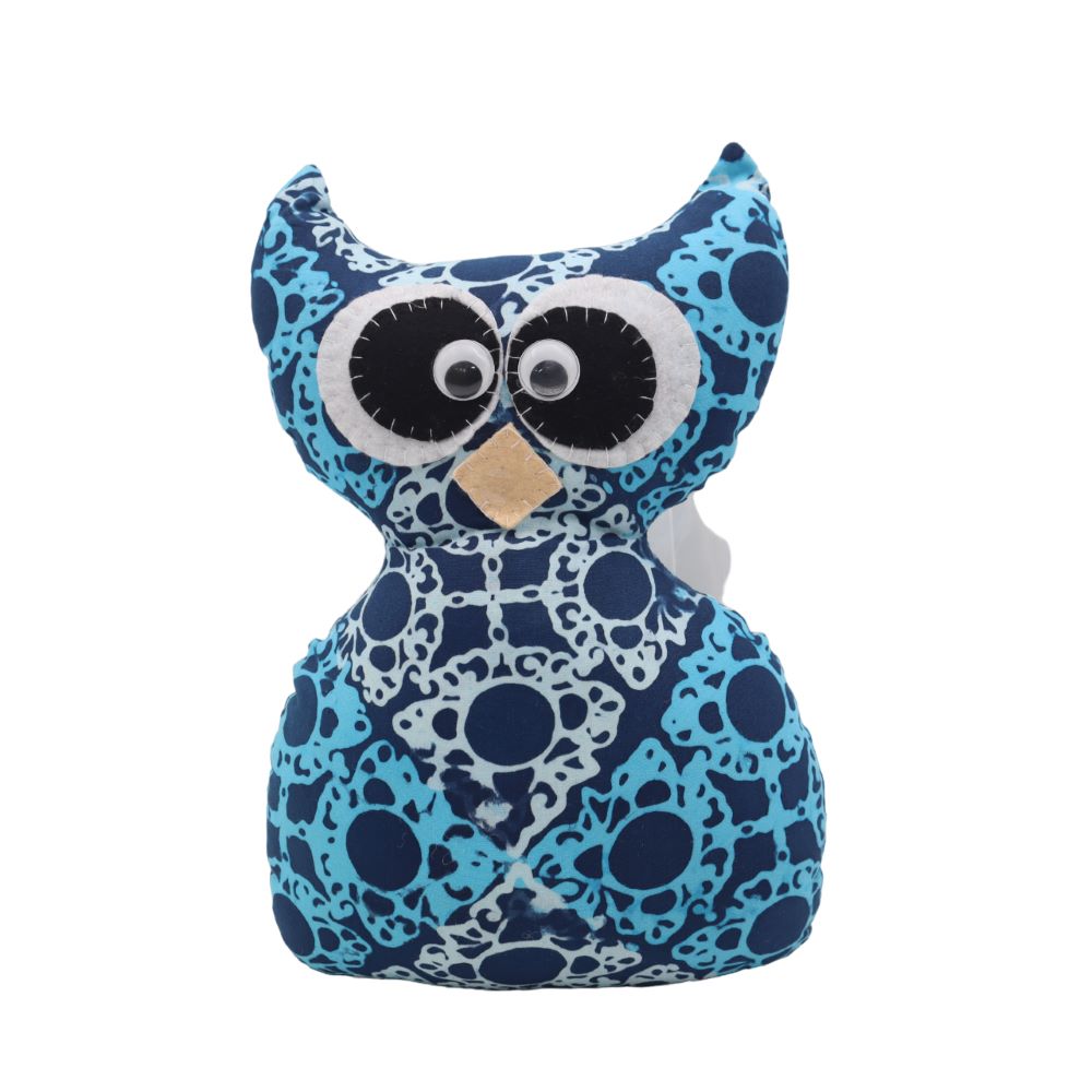 SOFT TOYS BURUNG HANTU (BATIK BLOK - M)