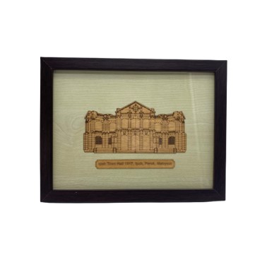 PRE ORDER : IPOH TOWN HALL FRAME WOOD LASER