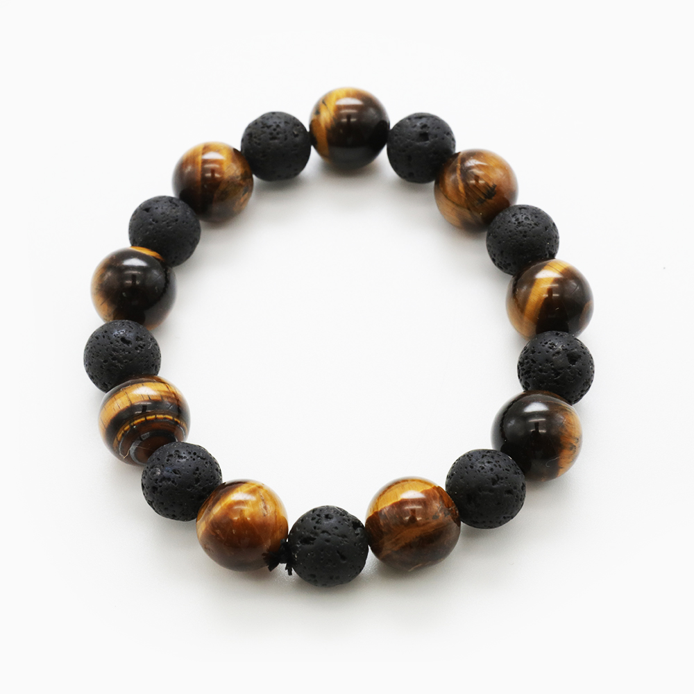GELANG TIGER EYE + LAVA