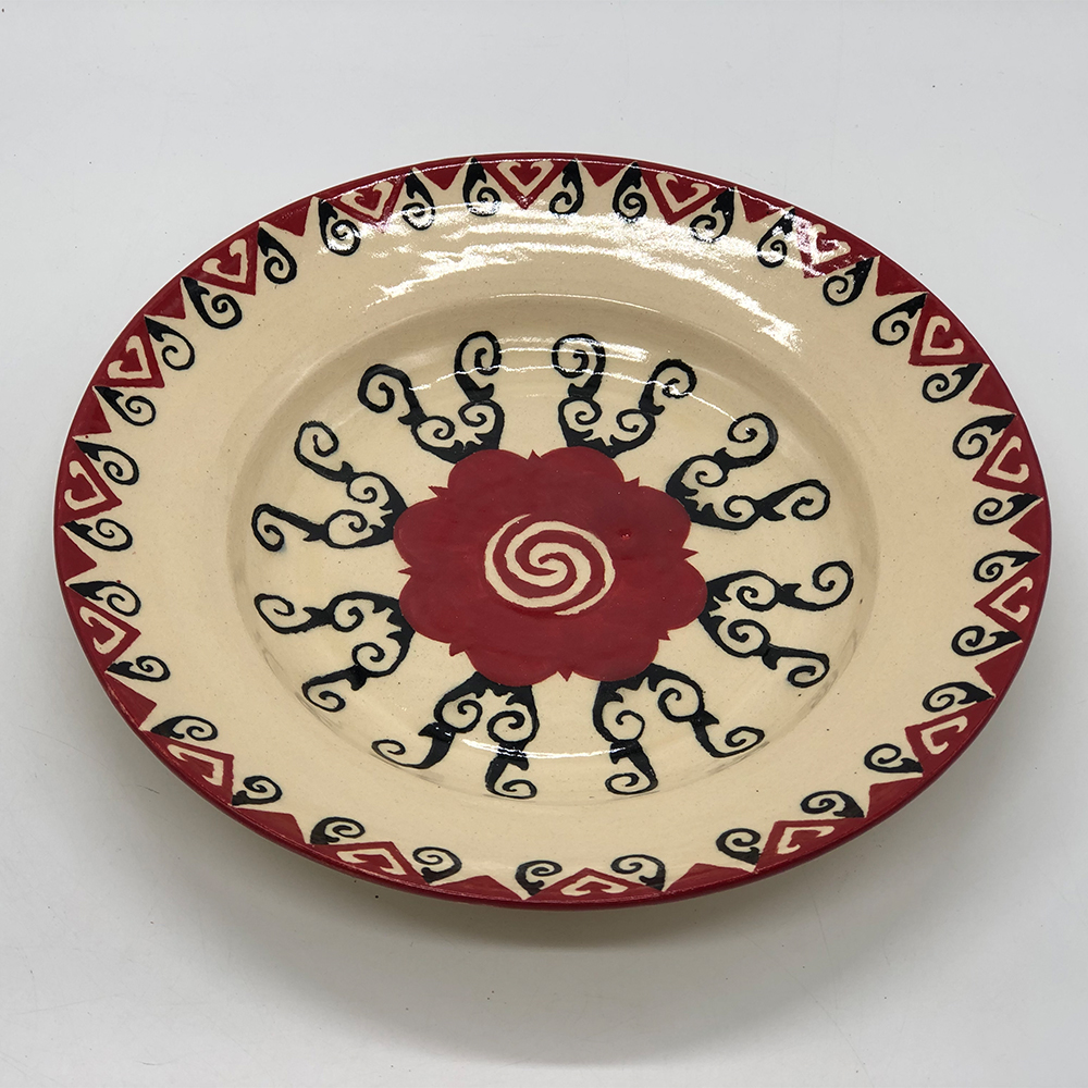 BORNEO CERAMIC PLATE - BUNGAI TERUNG BERKARUNG