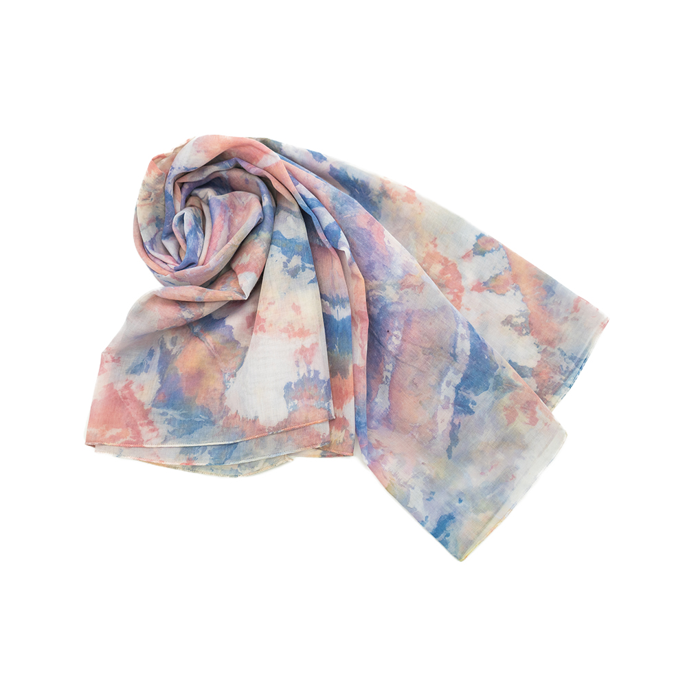 SHIBORI'S TIE DYE SQUARE SHAWL