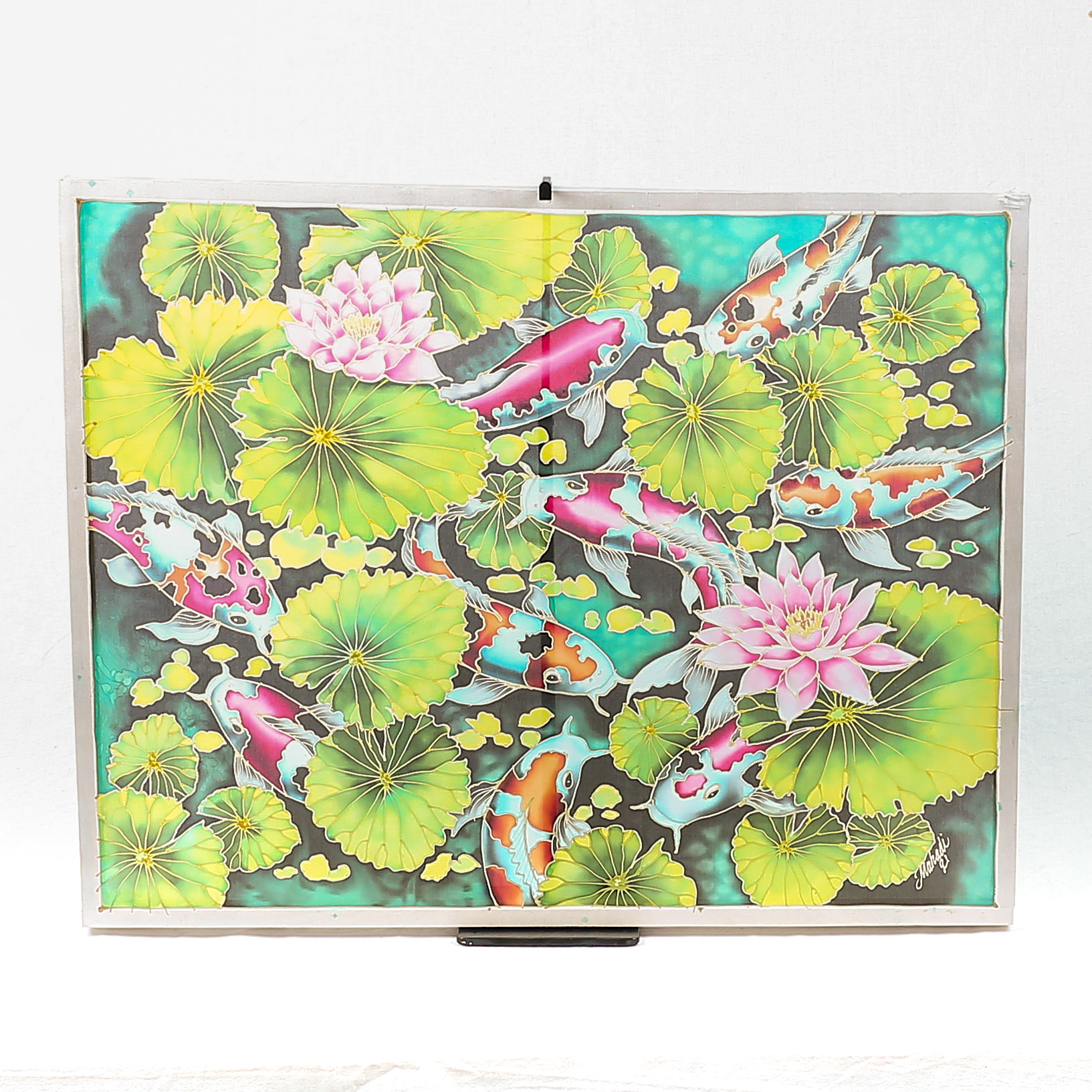 THE 9 KOI (3) (BATIK PAINTING)