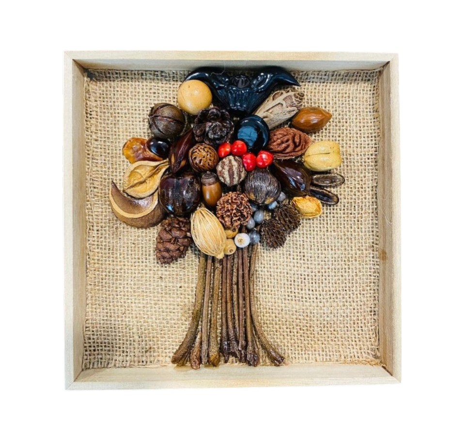 NATURAL SEED TABLE DECO