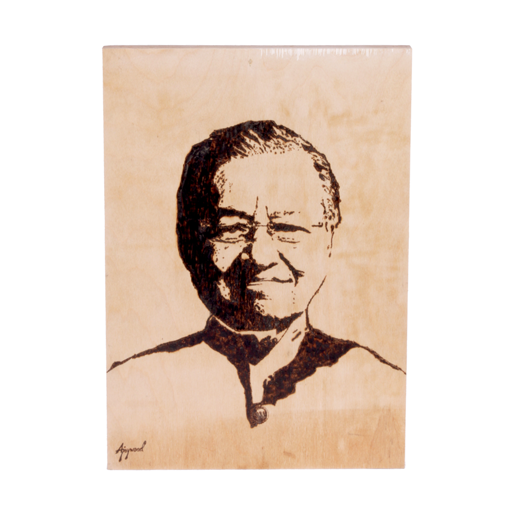 POTRET TERBAKAR AJOYWOOD (TUN DR. MAHATIR MOHAMMAD'S PORTRAIT)