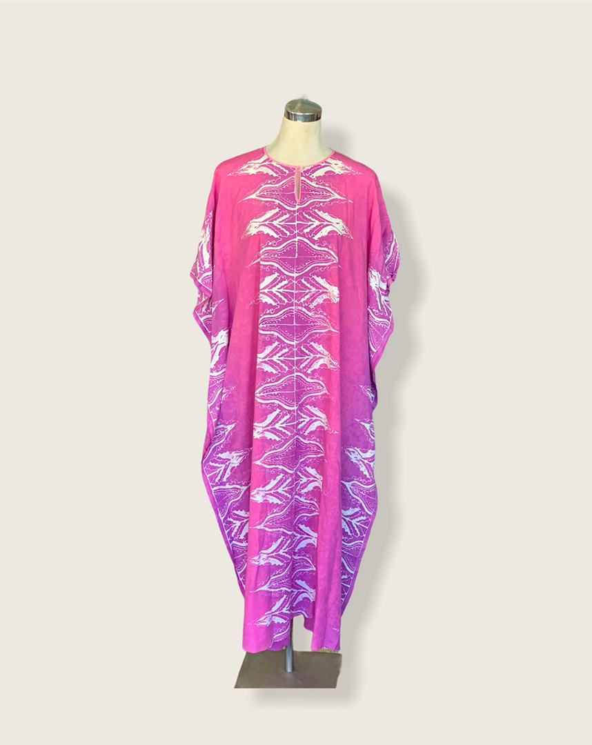 KAFTAN TIDUR BATIK BLOK (FULL DESIGN)