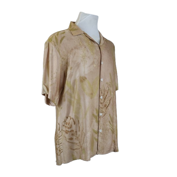 SHORT SLEEVE ECO PRINT BATIK SHIRT