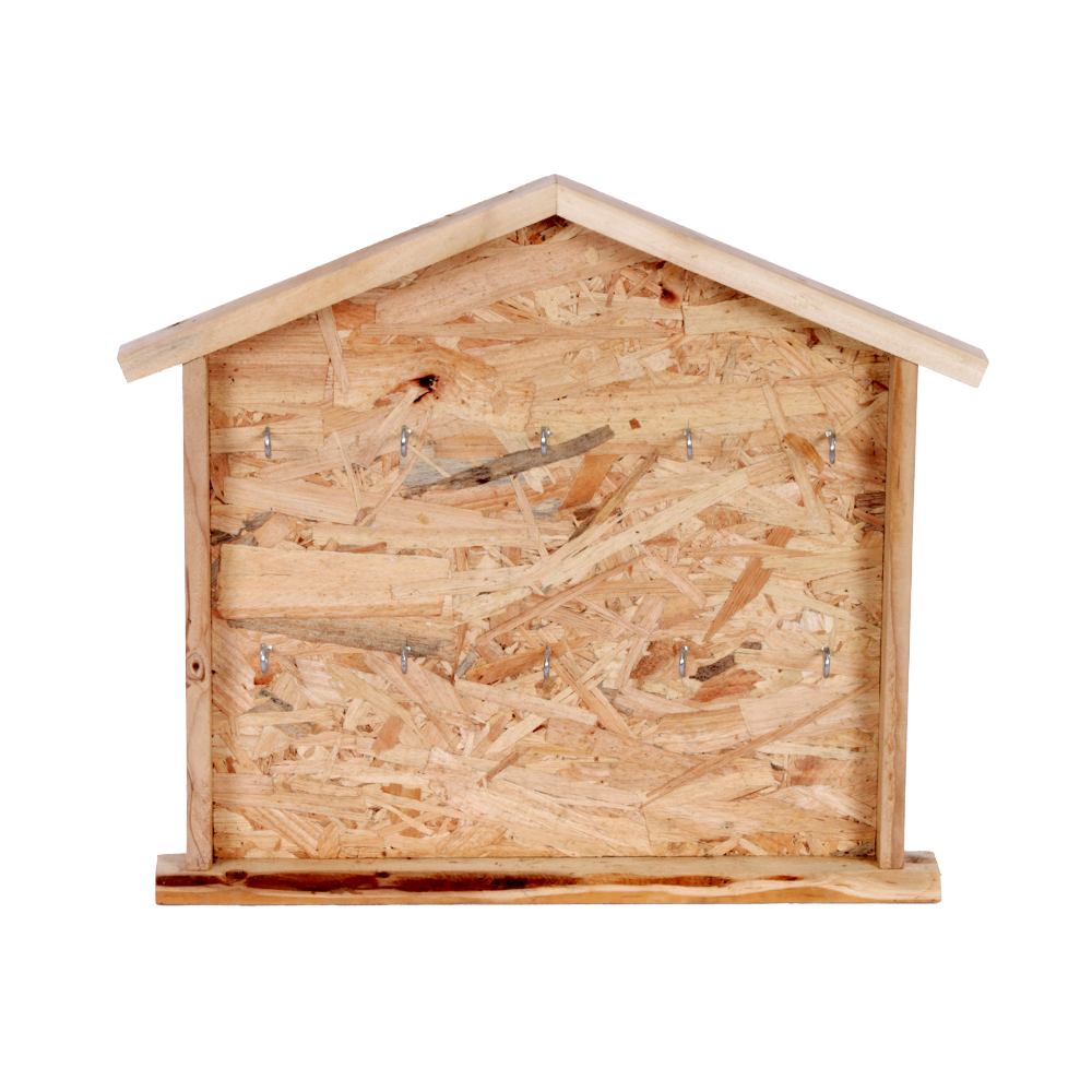 VINTAGE RUSTIC WOODEN HOME DECORATIVE KEY HOLDER HOOKS STORAGE BOX WALL INDUSTRIAL