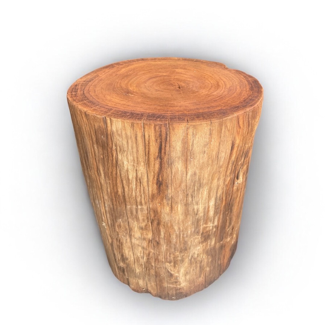 RUSTIC WOODEN STOOL/PEDESTAL