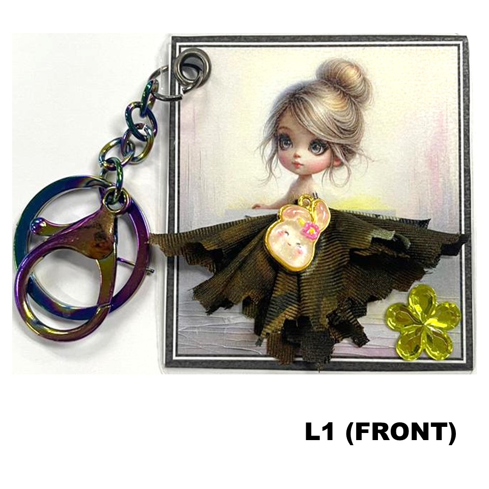 BATIK ALPHABET KEYCHAIN - L