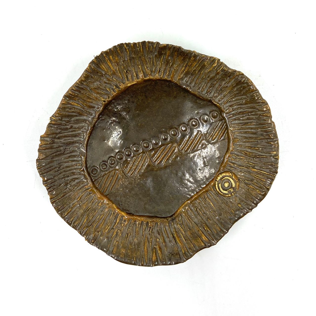 CERAMIC CORAL PLATE
