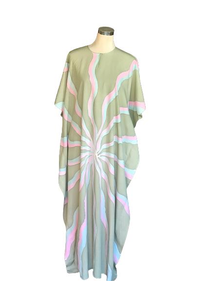 KAFTAN LENGAN PENDEK  PASTEL