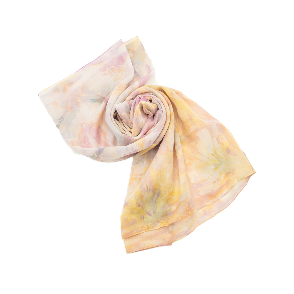 SHIBORI'S TIE DYE SQUARE SHAWL