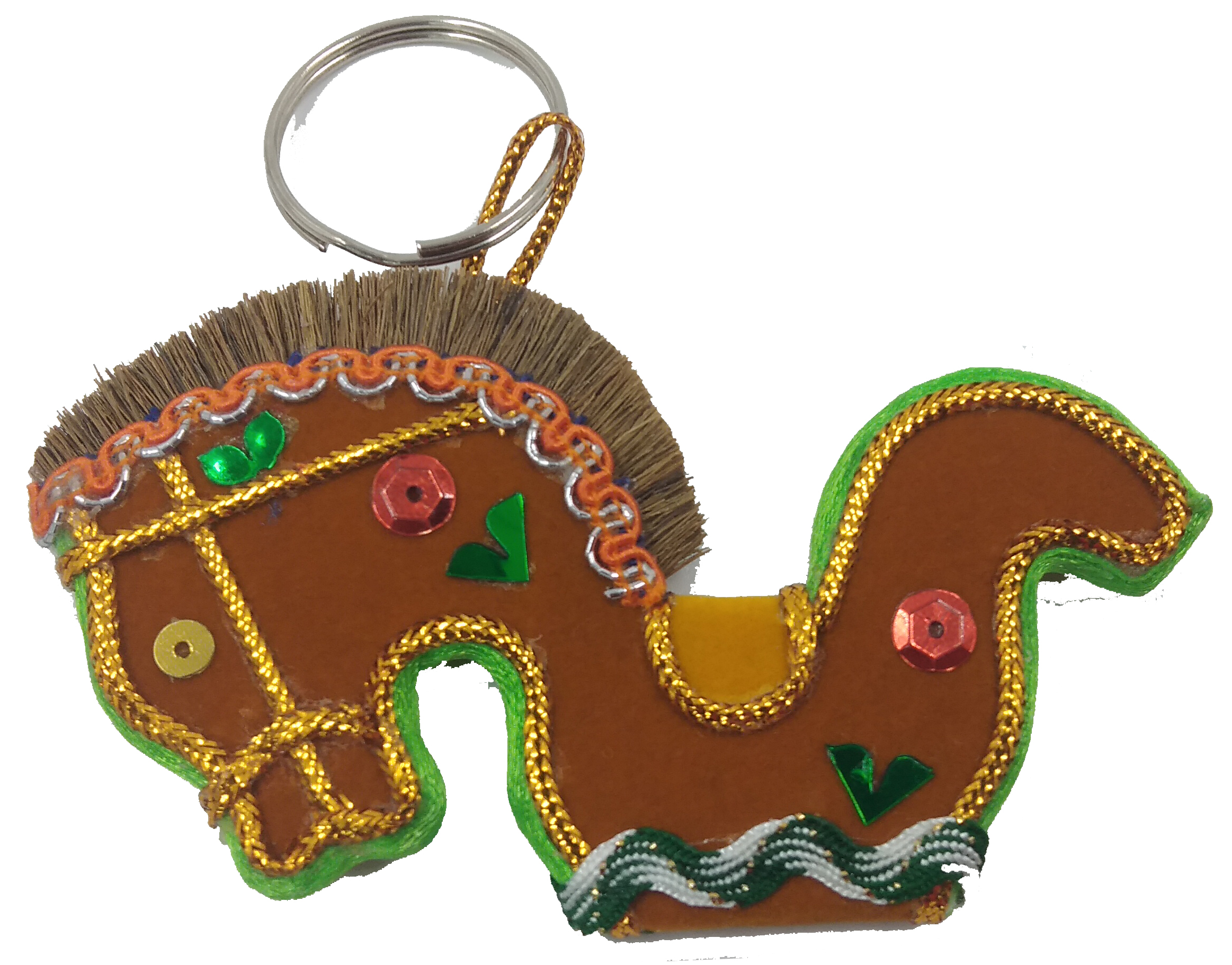 KEYCHAIN KUDA KEPANG KECIL  COKLAT