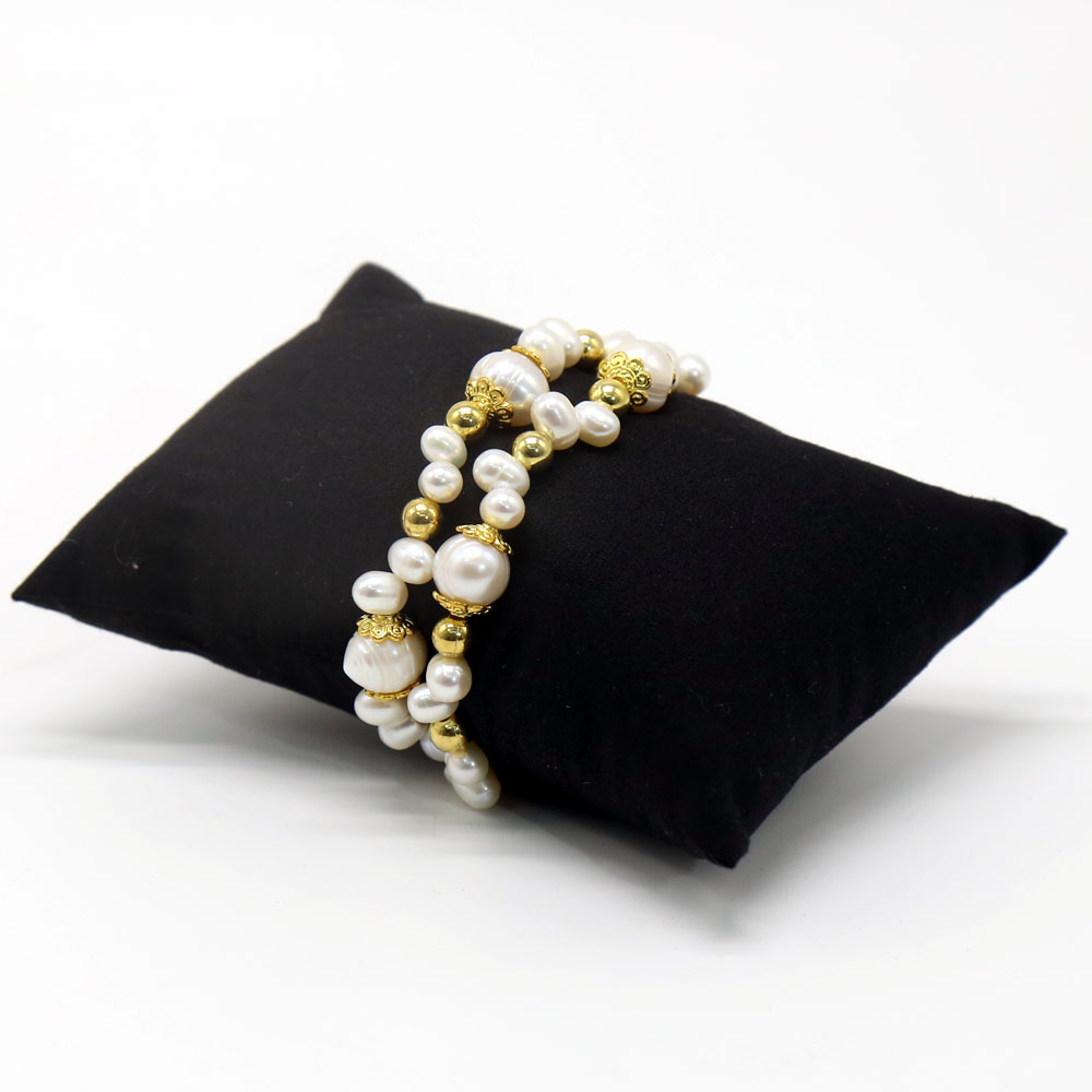 TOP DRILLED PEARL BRACELET
