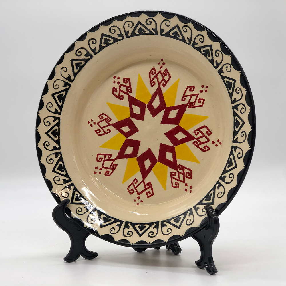 BORNEO CERAMIC PLATE - BUAH LEMBA PECAH LAPAN