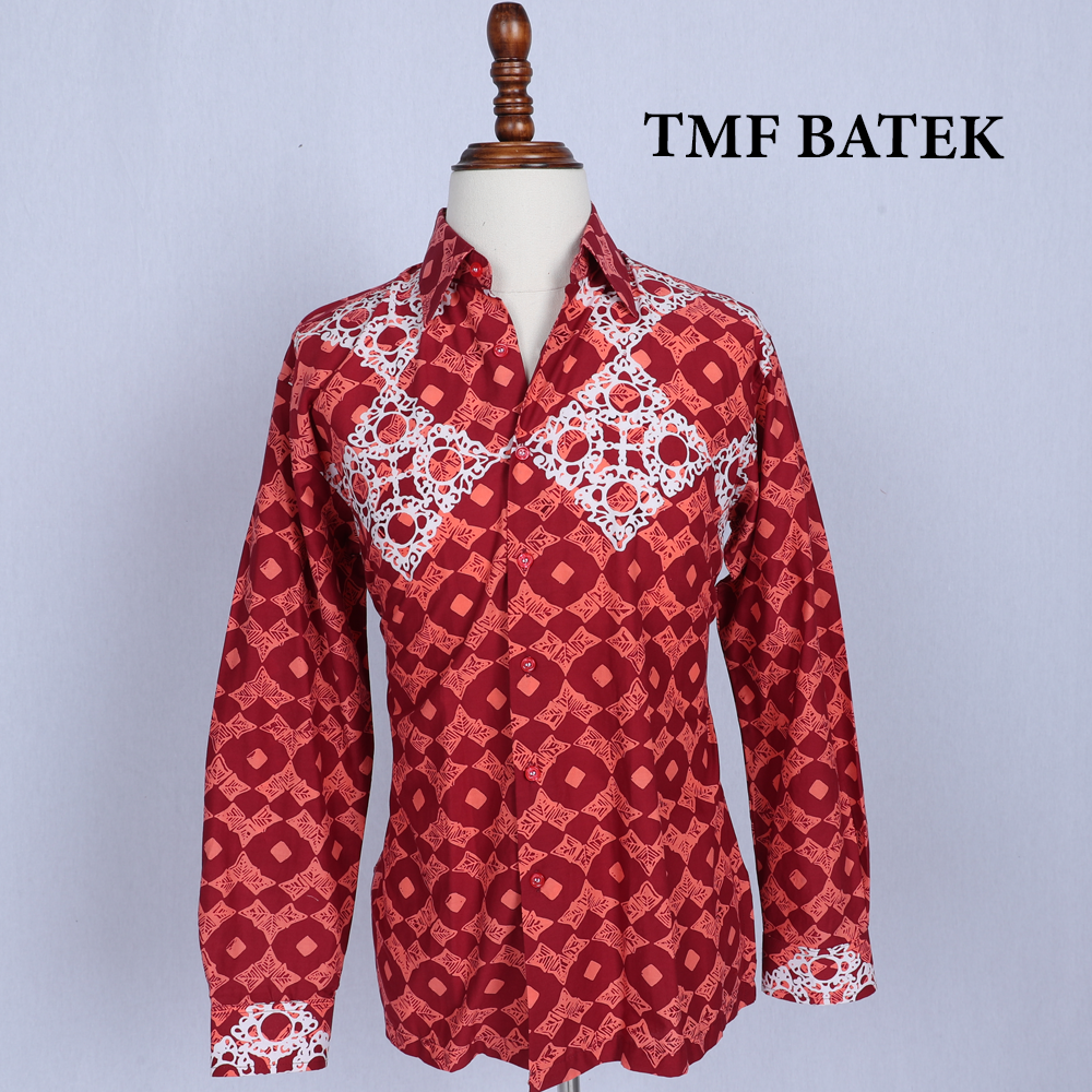 (PRE-ORDER 1144) KEMEJA BATIK LENGAN PANJANG SLIM FIT