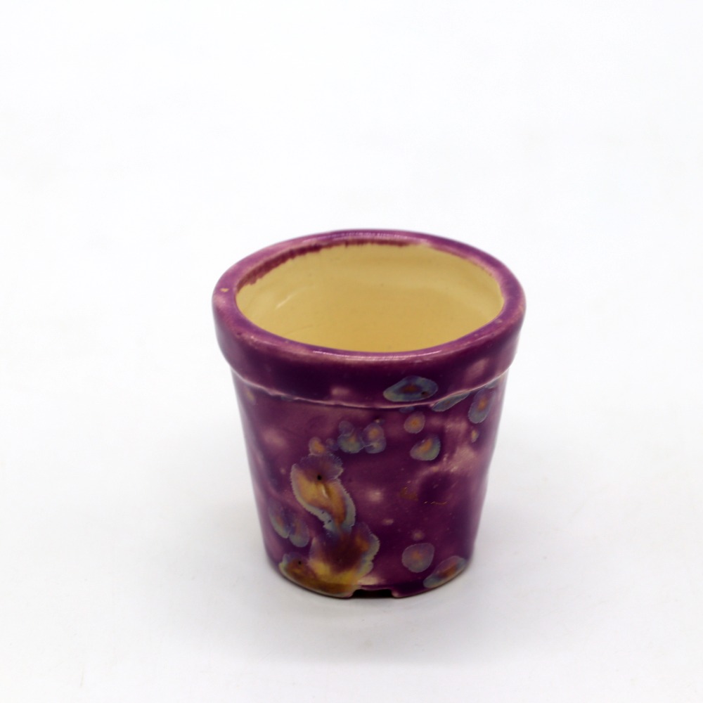 CERAMIC MINI POT WITH DESIGN