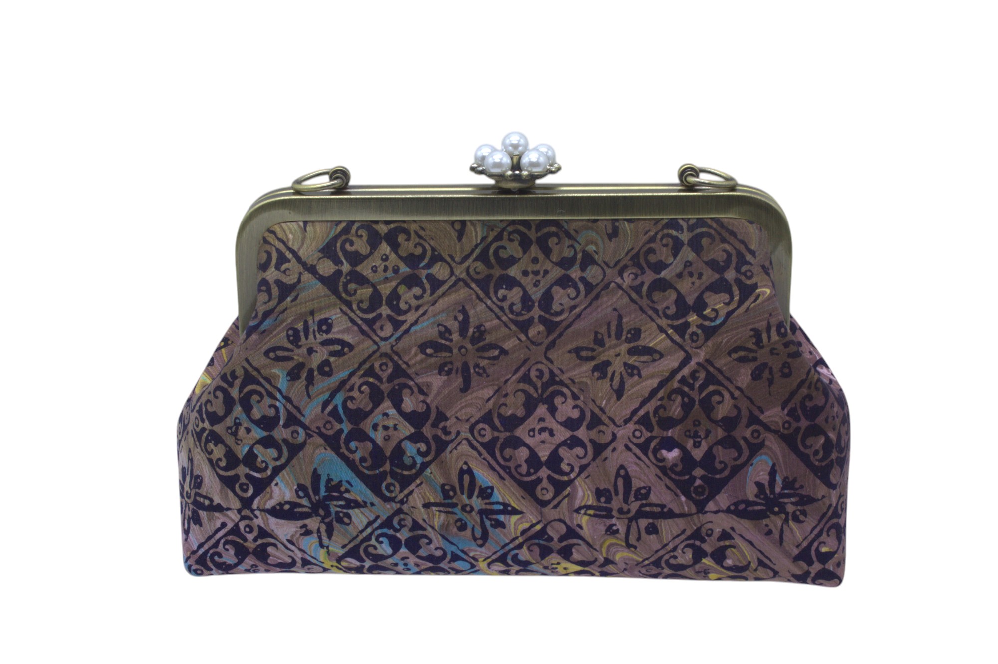 BATIK CLUTCH BAG CT N HONEY