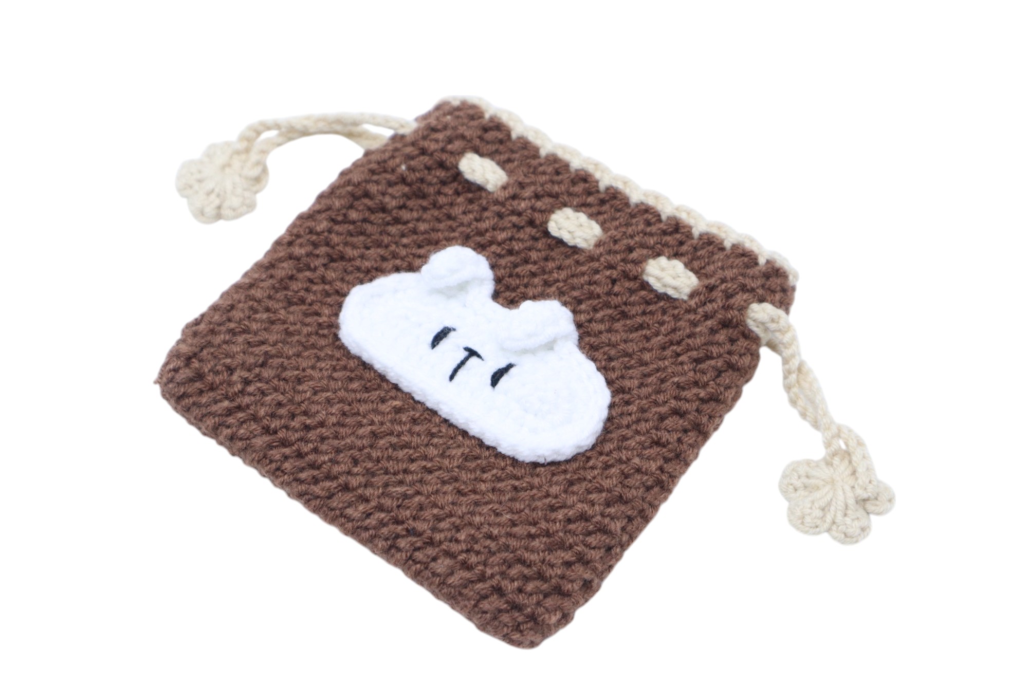 MINI DRAWSTRING CROCHET BAG (BUNNY) 02