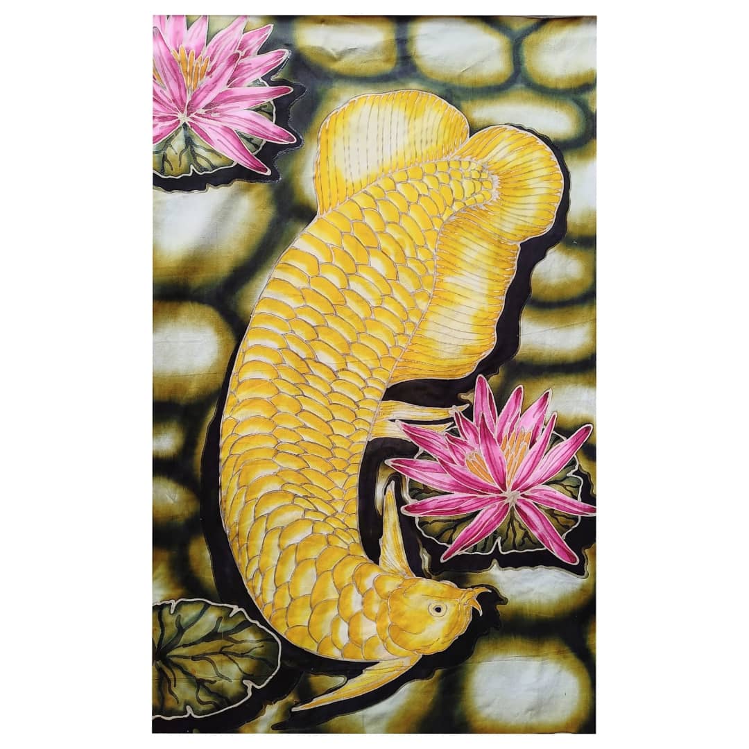 AROWANA FISH BATIK PAINTING