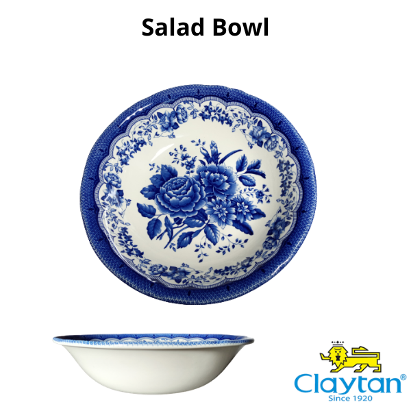 SALAD BOWL VICTORIA BLUE - CLAYTAN