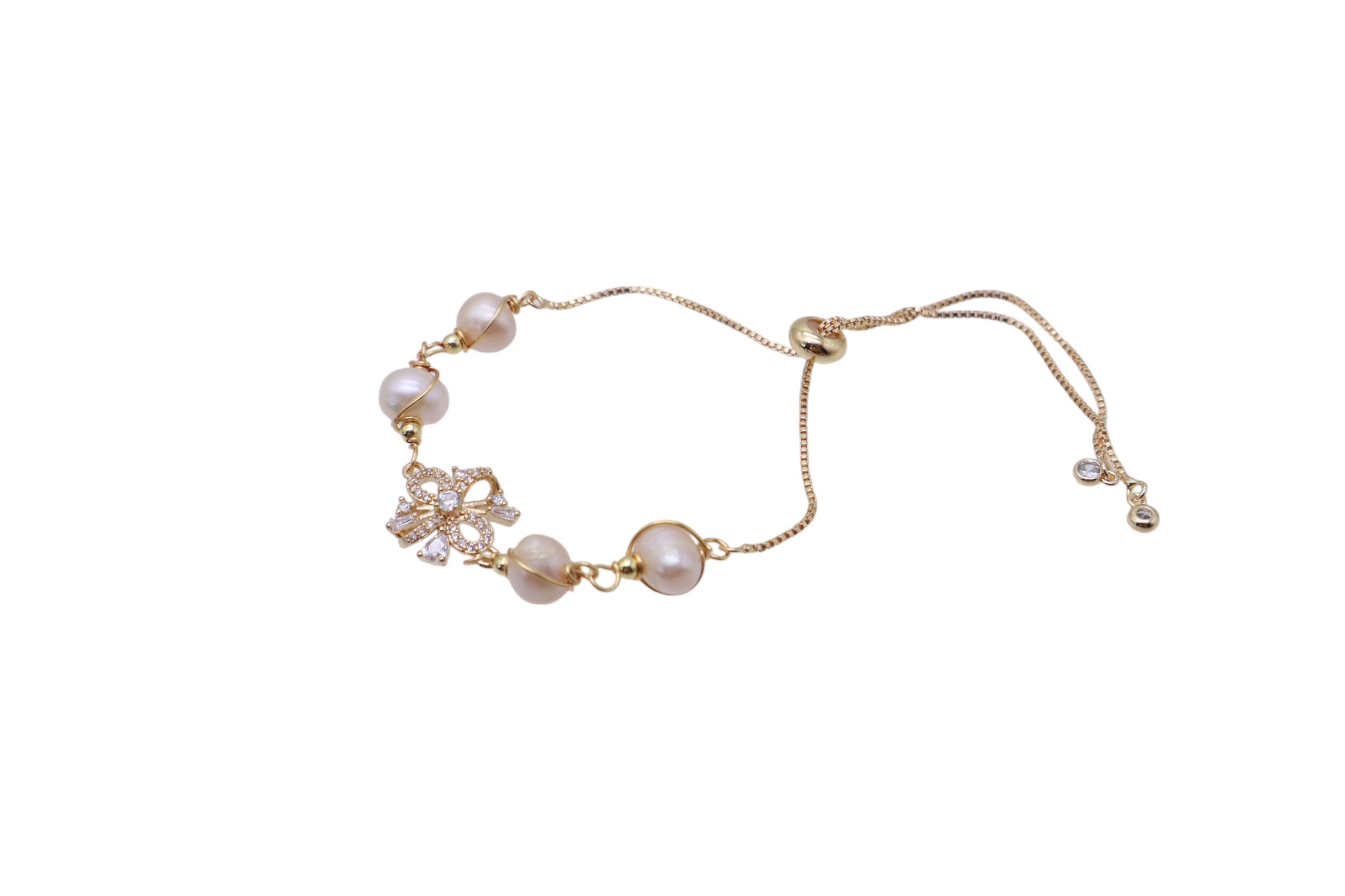 PURE PEARL AND PRECIOUS STONE BRACELET