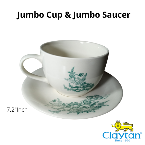 CLAYTAN - JUMBO CUP & SAUCER KEESHI KEEBA