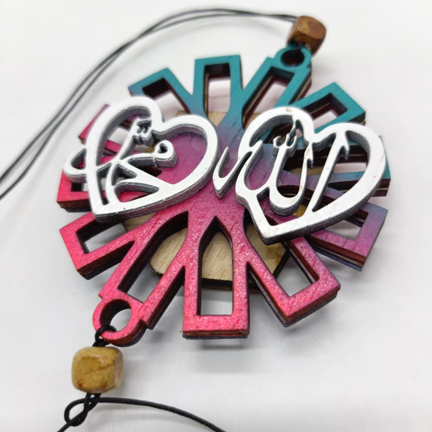 HANGING WOODEN CRAFTS LASER CUT