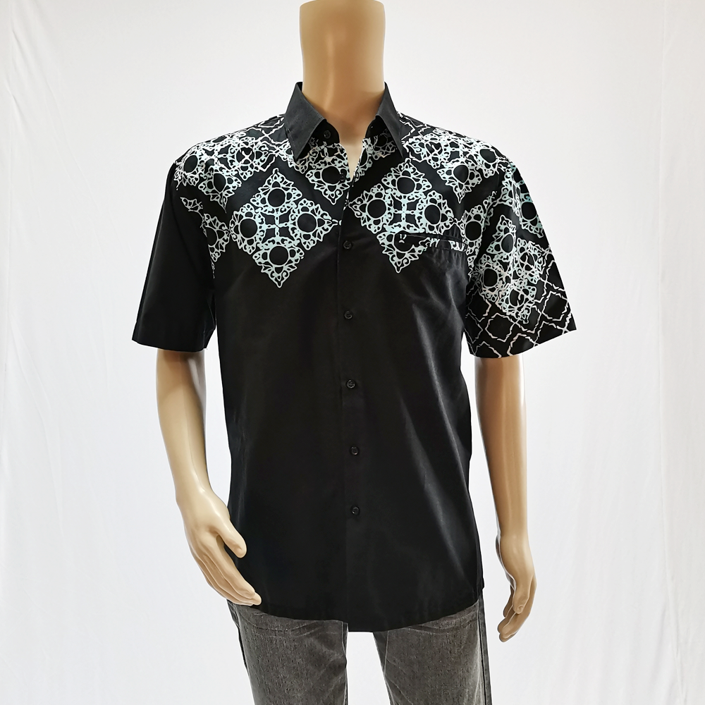 (PRE-ORDER 970) KEMEJA BATIK LENGAN PENDEK SLIM FIT