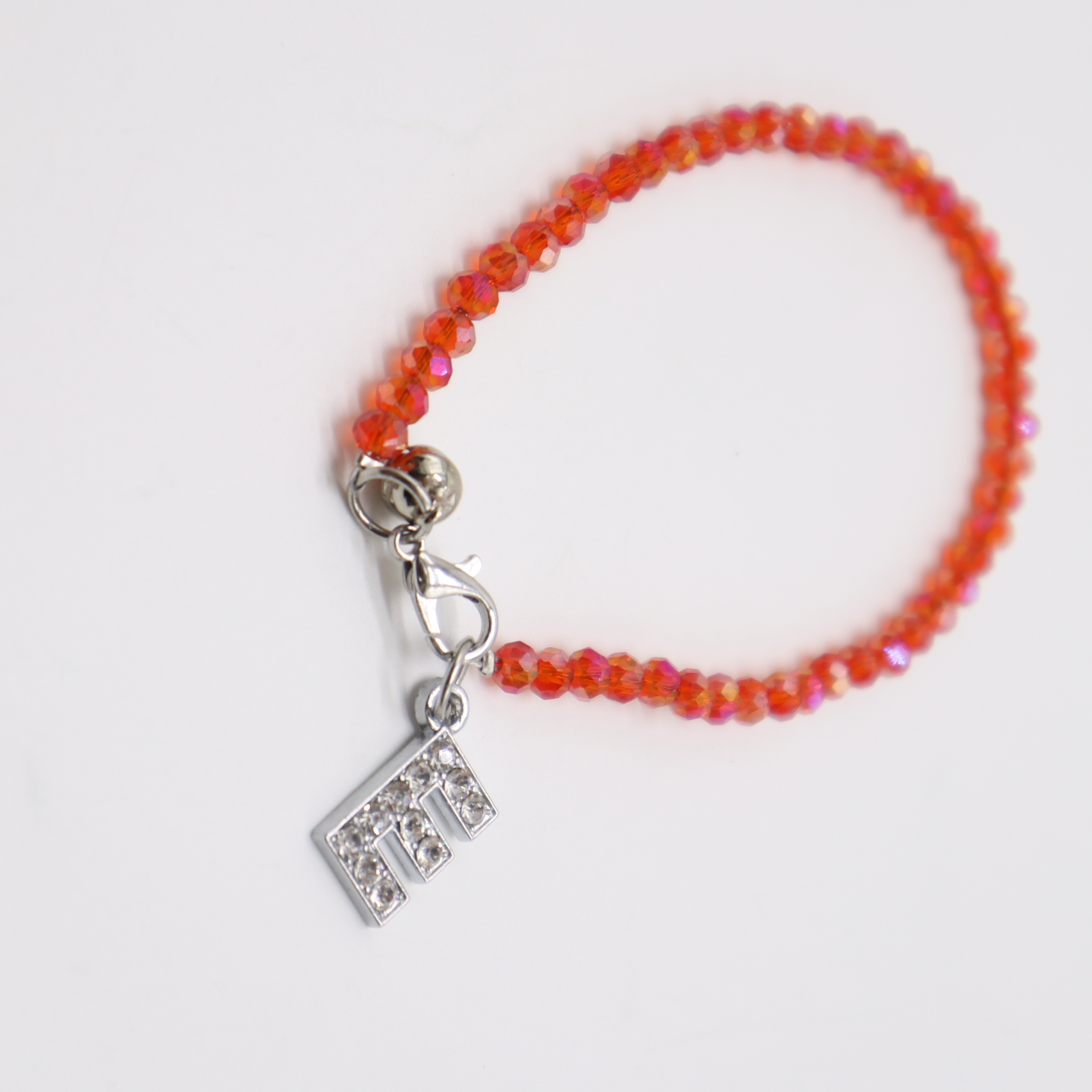 GELANG KRISTAL HURUF E